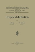 Cover-Bild zum Titel 'Gruppenfabrikation' von 'R. Lang, W. Hellpach'