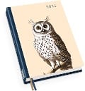 Taschenkalender Eule 2025 - Von 30x40 - Terminplaner mit Wochenkalendarium - Format 11,3 x 16,3 cm - 