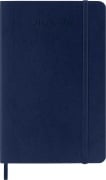Moleskine 18 Monate Wochen Notizkalender 2025/2026, Pocket/A6, 1 Wo = 1 Seite, rechts linierte Seite, Weicher Einband, Saphir - 