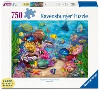 Cover-Bild zum Titel 'Erwachsenenpuzzle 750 Large Pieces - Tropisches Riffleben' von ''