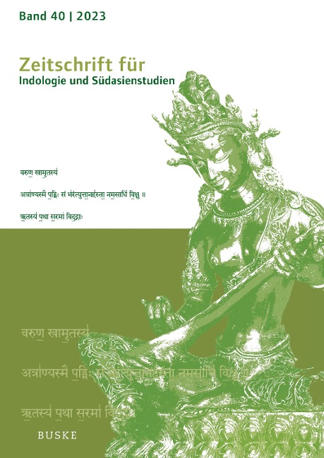 Zeitschrift für Indologie und Südasienstudien - 