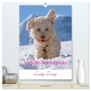 Cover-Bild zum Titel 'Lagotto Romagnolo - Lustige Zwerge (hochwertiger Premium Wandkalender 2026 DIN A2 hoch), Kunstdruck in Hochglanz' von 'Wuffclick-Pic Wuffclick-Pic'