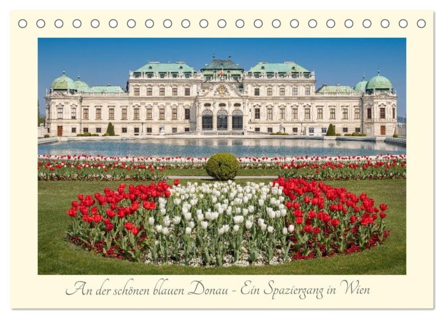 An der schönen blauen Donau - Ein Spaziergang in Wien (Tischkalender 2026 DIN A5 quer), CALVENDO Monatskalender - Karl Heindl