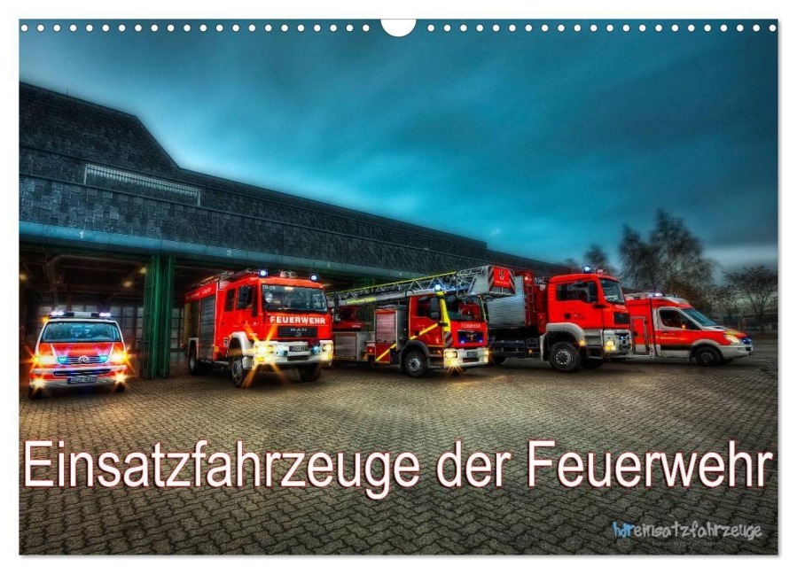Einsatzfahrzeuge der Feuerwehr (Wandkalender 2027 DIN A3 quer), CALVENDO Monatskalender - Markus Will