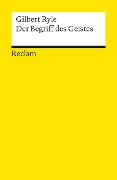 Cover-Bild zum Titel 'Der Begriff des Geistes' von 'Gilbert Ryle'