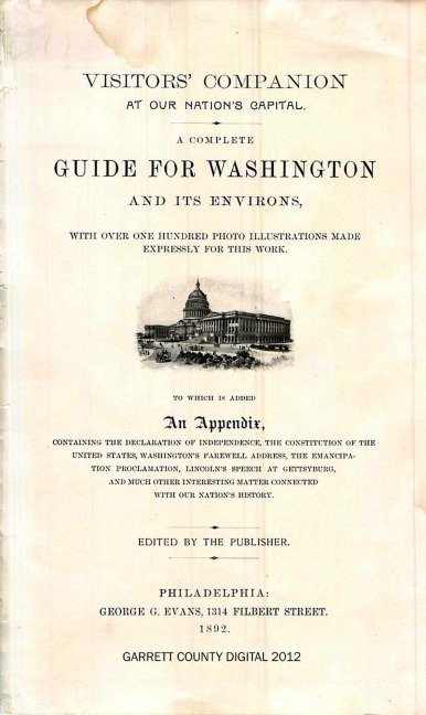 A Complete Guide for Washington and Its Environs - George G. Evans