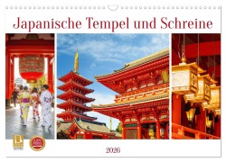 Cover-Bild zum Titel 'Japanische Tempel und Schreine (Wandkalender 2026 DIN A3 quer), CALVENDO Monatskalender' von 'Nina Schwarze'