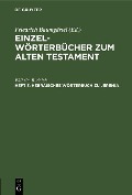 Cover-Bild zum Titel 'Hebräisches Wörterbuch zu Jeremia' von 'Wilhelm Rudolph'