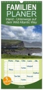 Cover-Bild zum Titel 'Familienplaner 2026 - Irland - Unterwegs auf dem Wild Altantic Way mit 5 Spalten (Wandkalender, 21 x 45 cm) CALVENDO' von 'Claudia Guth'