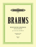 Cover-Bild zum Titel 'Weltliche a-cappella Gesänge' von 'Johannes Brahms'