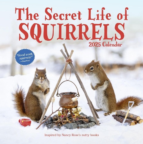The Secret Life of Squirrels Wall Calendar 2025 - Nancy Rose, Workman Calendars