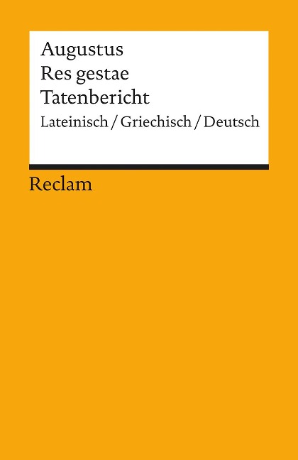 Tatenbericht / Res gestae - Augustus