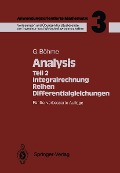 Cover-Bild zum Titel 'Analysis' von 'Gert Böhme'