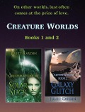 Cover-Bild zum Titel 'Creature Worlds: Solar Slick & Galaxy Glitch' von 'Juliet Cardin'