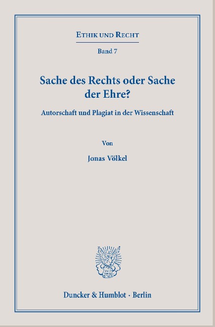 Sache des Rechts oder Sache der Ehre? - Jonas Völkel