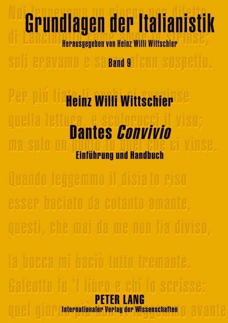 Dantes 'Convivio' - Heinz Willi Wittschier