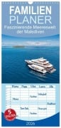 Cover-Bild zum Titel 'Familienplaner 2026 - Faszinierende Meereswelt der Malediven mit 5 Spalten (Wandkalender, 21 x 45 cm) CALVENDO' von 'Sascha Caballero'