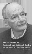 Cover-Bild zum Titel 'Poetisch und kritisch Denken' von 'Ismar Schorsch'