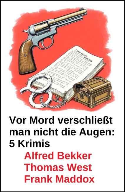 Vor Mord verschließt  man nicht die Augen: 5 Krimis - Alfred Bekker, Thomas West, Frank Maddox