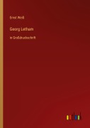 Cover-Bild zum Titel 'Georg Letham' von 'Ernst Weiß'