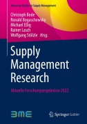 Cover-Bild zum Titel 'Supply Management Research' von ''