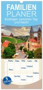 Cover-Bild zum Titel 'Familienplaner 2027 - Esslingen zwischen Tag und Nacht mit 5 Spalten (Wandkalender, 21 x 45 cm) CALVENDO' von 'Klaus-Peter Huschka'
