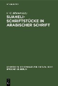 Suaheli-Schriftstücke in arabischer Schrift - 