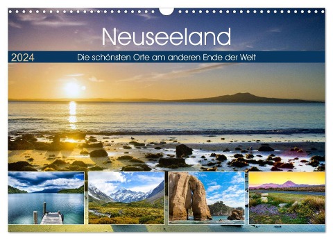 Neuseeland - Die schönsten Orte am anderen Ende der Welt (Wandkalender 2024 DIN A3 quer), CALVENDO Monatskalender - Christian Bosse