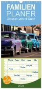 Cover-Bild zum Titel 'Familienplaner 2026 - Classic Cars of Cuba mit 5 Spalten (Wandkalender, 21 x 45 cm) CALVENDO' von 'Peter Schickert'