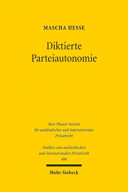 Diktierte Parteiautonomie - Mascha Hesse