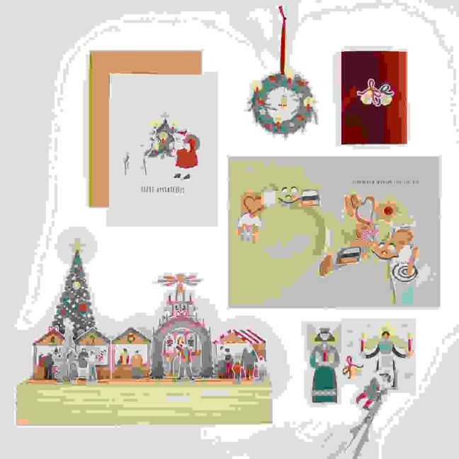 Motivpapierblock Weihnachtsmarkt FSC MIX - 