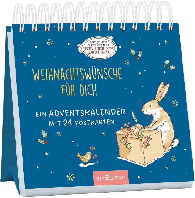 Postkarten-Adventskalender. Weißt du eigentlich, wie lieb ich dich hab? Weihnachtswünsche für dich - 