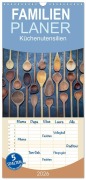 Cover-Bild zum Titel 'Familienplaner 2026 - Küchenutensilien mit 5 Spalten (Wandkalender, 21 x 45 cm) CALVENDO' von 'Kochgiganten Kochgiganten'