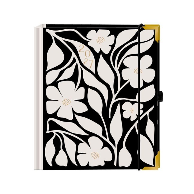 Terminplaner A5 Premium 2027 Blumen - 