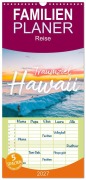Cover-Bild zum Titel 'Familienplaner 2027 - Hawaii Traumziel mit 5 Spalten (Wandkalender, 21 x 45 cm) CALVENDO' von 'M. Scott'