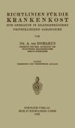 Richtlinien für die Krankenkost - Alexander Von Domarus