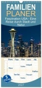 Cover-Bild zum Titel 'Familienplaner 2027 - Faszination USA - Eine Reise durch Stadt und Natur mit 5 Spalten (Wandkalender, 21 x 45 cm) CALVENDO' von 'Melanie Viola'