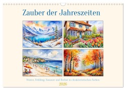 Cover-Bild zum Titel 'Zauber der Jahreszeiten (Wandkalender 2026 DIN A3 quer), CALVENDO Monatskalender' von 'Claudia Kleemann'