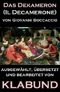 Cover-Bild zum Titel 'Das Dekameron (Il Decamerone)' von 'Giovanni Boccaccio'