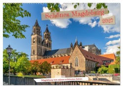 Cover-Bild zum Titel 'Schönes Magdeburg (Wandkalender 2027 DIN A2 quer), CALVENDO Monatskalender' von 'Andrea Schwingel'