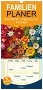 Cover-Bild zum Titel 'Familienplaner 2027 - Patchwork - Farben und Formen mit 5 Spalten (Wandkalender, 21 x 45 cm) CALVENDO' von 'Susan Michel'