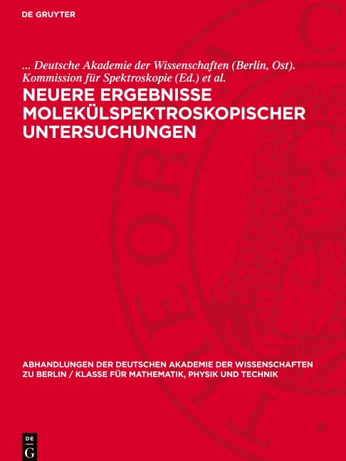 Neuere Ergebnisse molekülspektroskopischer Untersuchungen - 