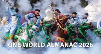 Cover-Bild zum Titel 'One World Almanac 2026' von 'Internationalist New'