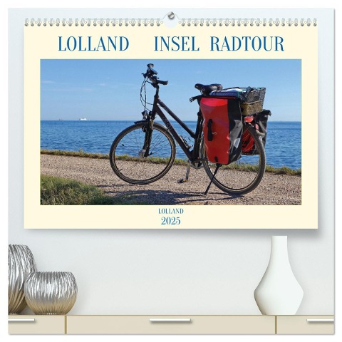 Lolland Insel Radtour = Projekt # 330 (hochwertiger Premium Wandkalender 2025 DIN A2 quer), Kunstdruck in Hochglanz - 