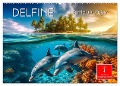 Delfine - schlaue Jäger (Wandkalender 2025 DIN A2 quer), CALVENDO Monatskalender - Peter Roder