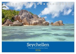 Cover-Bild zum Titel 'Seychellen - Trauminseln im Indischen Ozean (Tischkalender 2026 DIN A5 quer), CALVENDO Monatskalender' von 'Thomas Bugdoll'