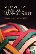Cover-Bild zum Titel 'Behavioral Strategic Management' von 'Philip Bromiley, Devaki Rau'