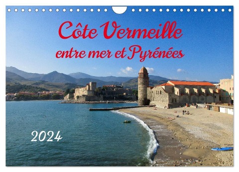 Côte Vermeille entre mer et Pyrénées (Calendrier mural 2024 DIN A4 vertical), CALVENDO calendrier mensuel - Rolf Hartwig