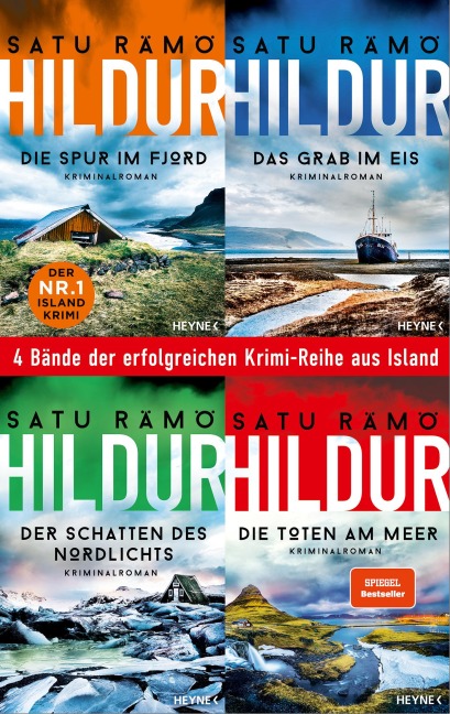 Die Hildur-Reihe Band 1-4: Die Spur im Fjord / Das Grab im Eis / Der Schatten des Nordlichts / Die Toten am Meer (4in1-Bundle) - Satu Rämö