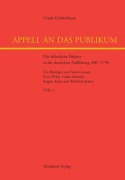 Cover-Bild zum Titel 'Appell an das Publikum' von 'Ursula Goldenbaum'